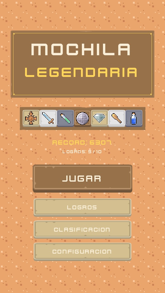 Pantalla de inicio